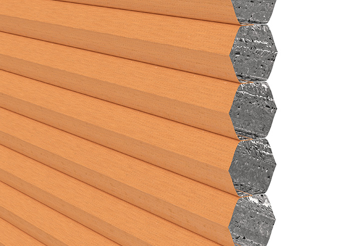 Umbra (Blackout), Orange - Stick Fit Honeycomb Blind - Image 4